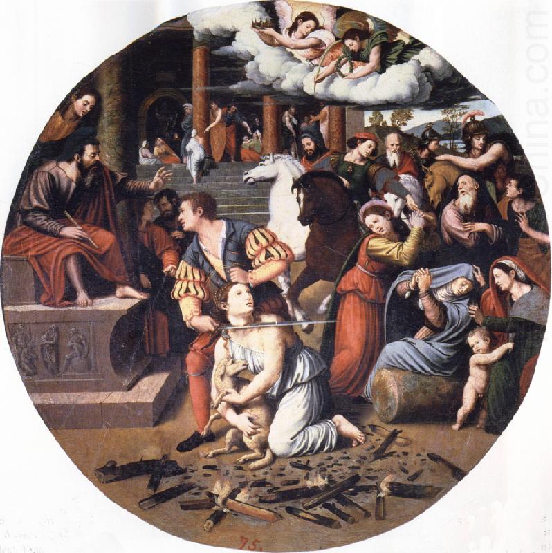 Martyrdom of St.Agnes, Juan Vicente Masip